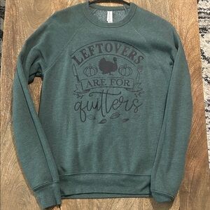 Bella Canvas Green Women's Crewneck Sweater